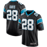 Hot Selling Men's Mike Davis #28 Carolina Panthers American Football Jersey Stitched