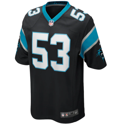 Hot Selling Men's Brian Burns #53 Carolina Panthers American Football Jersey Stitched