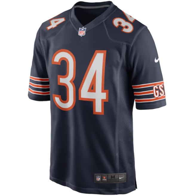 Hot Selling Men's Walter Payton #34 Chicago Bears American Football Jersey Stitched