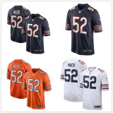 Hot Selling Men's Khalil Mack #52 Chicago Bears American Football Jersey Stitched Black