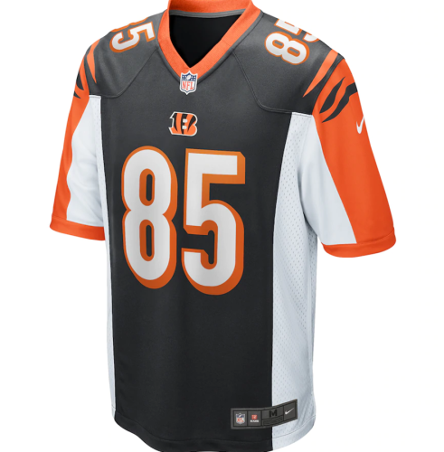 Popular Men's Tee Higgins #85 Black Chicago Bears American Football Jersey Stitched Black 