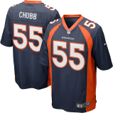 Popular Men's Bradley Chubb #55 Denver Broncos American Football Jersey Stitched