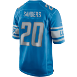 Popular Men's Barry Sanders #20 Blue Detroit Lions American Football Jersey Stitched