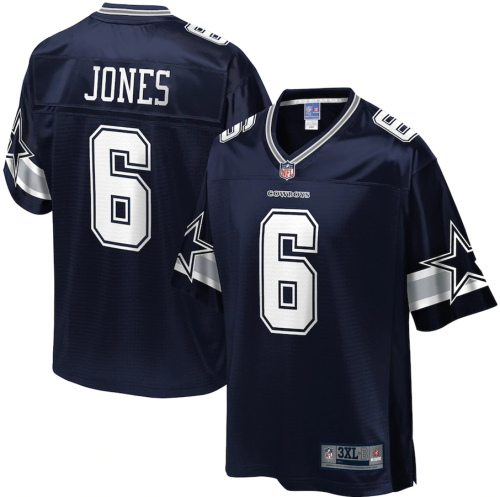 Popular Men's Chris Jones #6 Navy Blue Dallas Cowboys American Football Jersey Stitched
