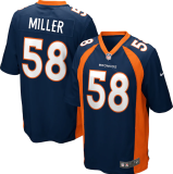 Popular Men's Von Miller #58 Denver Broncos American Football Jersey Stitched