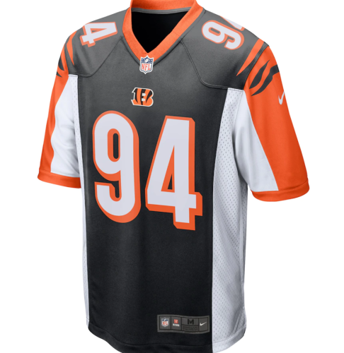 Popular Men's Sam Hubbard #94 Black Chicago Bears American Football Jersey Stitched Black 