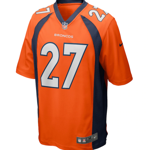 Popular Men's Steve Atwater #27 Orange Denver Broncos American Football Jersey Stitched