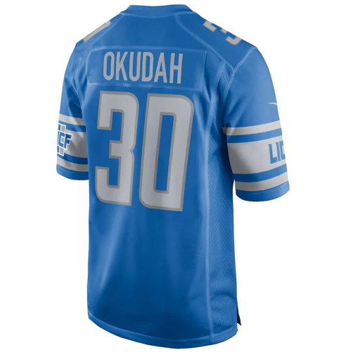 Popular Men's Jeff Okudah #30 Detroit Lions American Football Jersey Stitched