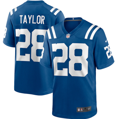 Hot Sale Men's Jonathan Taylor #28 Royal Indianapolis Colts American Football Jersey Stitched
