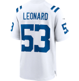 Hot Sale Men's Darius Leonard #53 Indianapolis Colts American Football Jersey Stitched