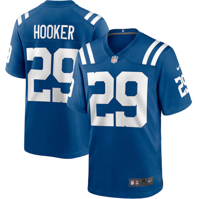 Hot Sale Men's Malik Hooker #29 Indianapolis Colts American Football Jersey Stitched