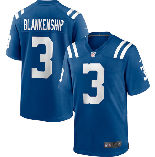 Hot Sale Men's Rodrigo Blankenship #3 Indianapolis Colts American Football Jersey Stitched