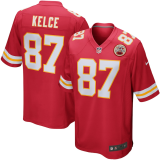 Hot Sale Travis Kelce #87 Red Kansas City Chiefs American Football Jersey Stitched