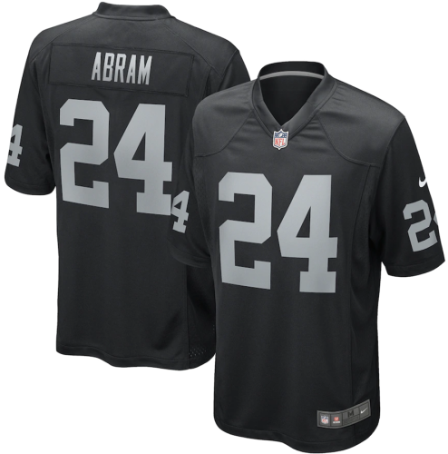 Hot Sale Johnathan Abram #24 Black Las Vegas Raiders American Football Jersey Stitched