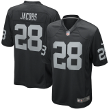 Hot Sale Josh Jacobs #28 Black Las Vegas Raiders American Football Jersey Stitched