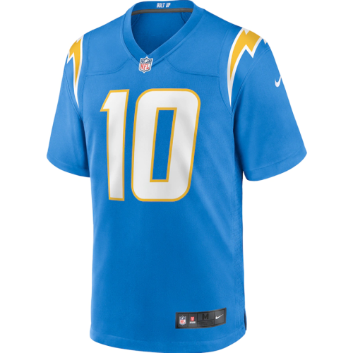 Hot Sale Justin Herbert #10 Powder Blue Los Angeles Chargers American Football Jersey Stitched