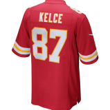 Hot Sale Travis Kelce #87 Red Kansas City Chiefs American Football Jersey Stitched