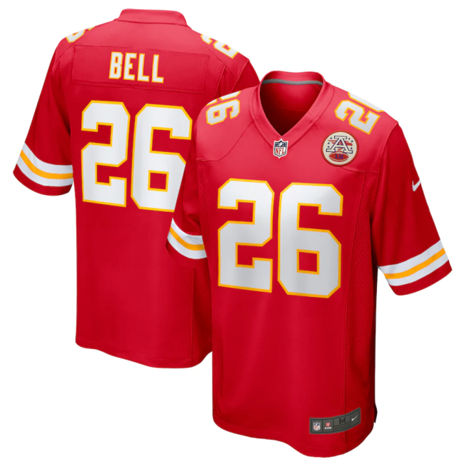 Hot Sale Le'Veon Bell  #26 Red Kansas City Chiefs American Football Jersey Stitched