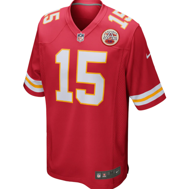 Hot Sale Patrick Mahomes #15 Red Kansas City Chiefs American Football Jersey Stitched