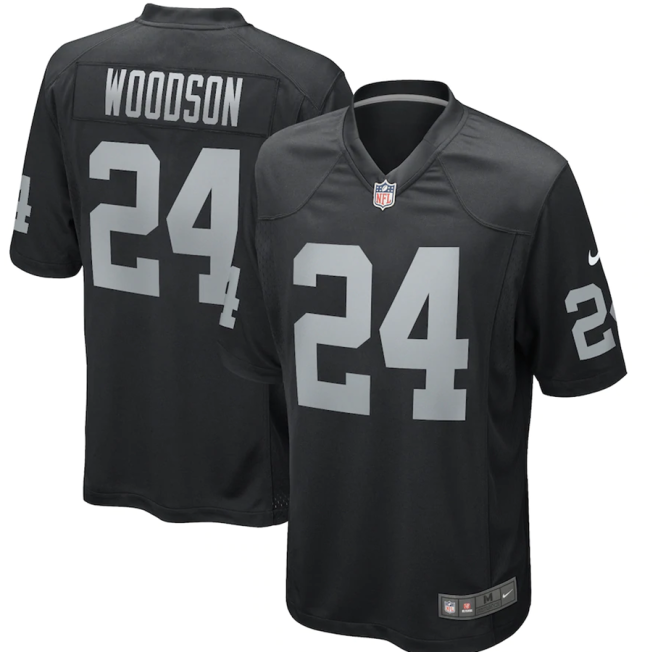Hot Sale Charles Woodson #24 Las Vegas Raiders American Football Jersey Stitched