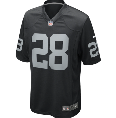 Hot Sale Josh Jacobs #28 Black Las Vegas Raiders American Football Jersey Stitched