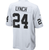 Hot Sale Marshawn Lynch #24 White Las Vegas Raiders American Football Jersey Stitched