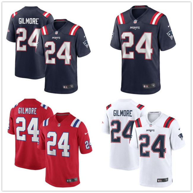 Hot Sale Stephon Gilmore #24 New England Patriots American Football Jersey Stitched