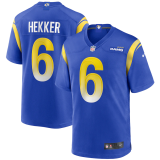 Hot Sale Johnny Hekker #6 Los Angeles Rams American Football Jersey Stitched