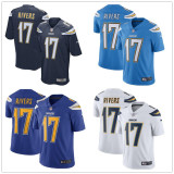 Hot Sale Philip Rivers #17 Los Angeles Chargers American Football Jersey Stitched