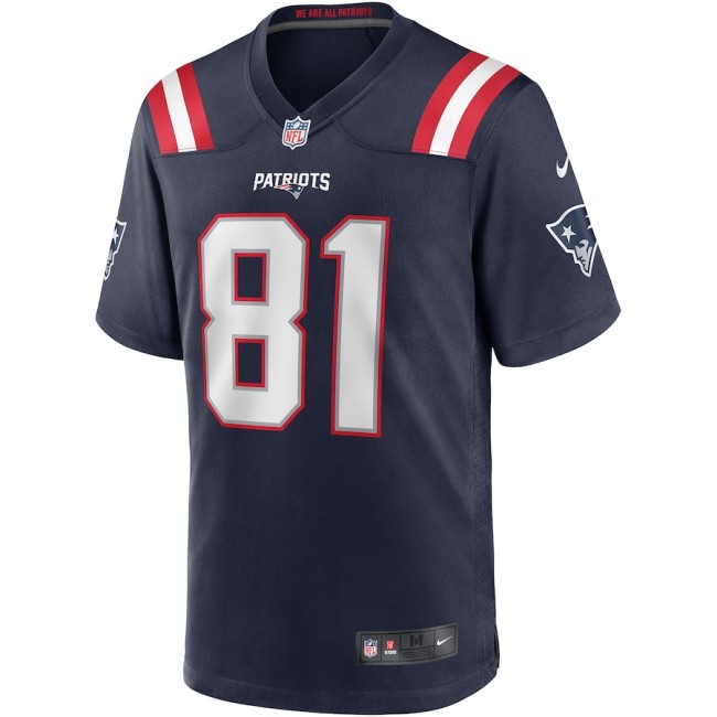 Hot Sale Randy Moss #81 New England Patriots American Football Jersey Stitched