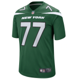 Hot Sale Mekhi Becton #77 New York Jets American Football Jersey Stitched 