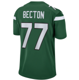 Hot Sale Mekhi Becton #77 New York Jets American Football Jersey Stitched 