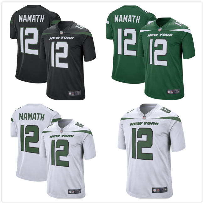 Hot Sale Joe Namath #12 New York Jets American Football Jersey Stitched 