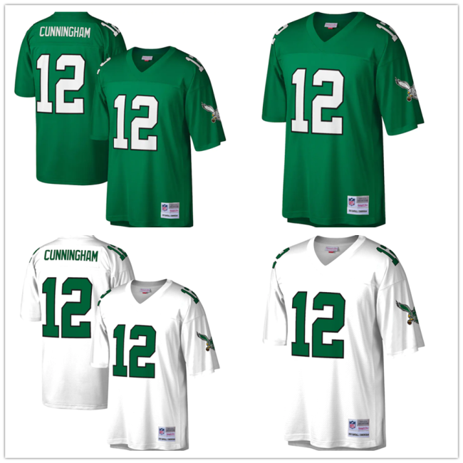 Hot Sale Randall Cunningham #12 Philadelphia Eagles American Football Jersey Stitched