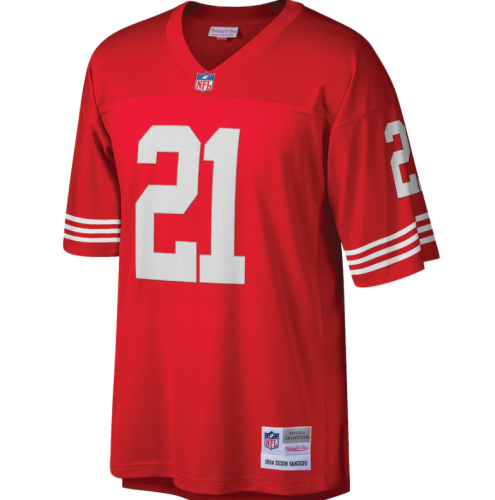 Hot Sale Deion Sanders #21 San Francisco 49ers American Football Jersey Stitched