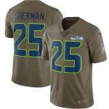 Hot Sale Richard Sherman #25 Seattle Seahawks American Football Jersey Stitched