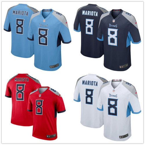 Hot Sale Marcus Mariota #8 Tennessee Titans American Football Jersey Stitched