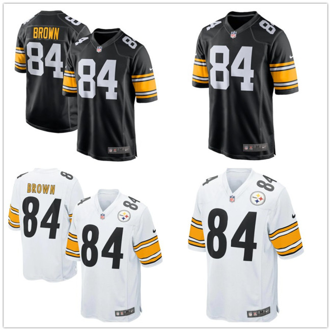 Hot Sale Antonio Brown #84 Pittsburgh Steelers American Football Jersey Stitched