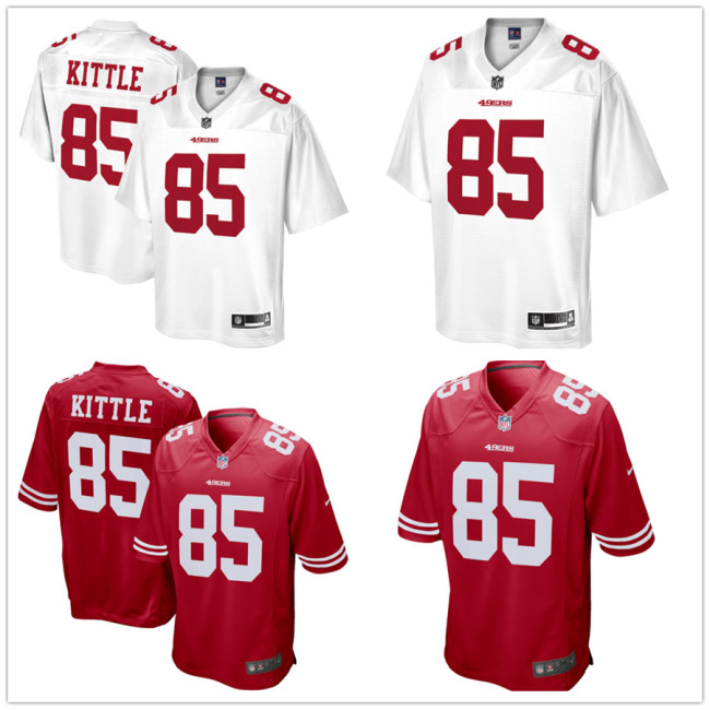 Hot Sale George Kittle # 85 San Francisco 49ers American Football Jersey Stitched
