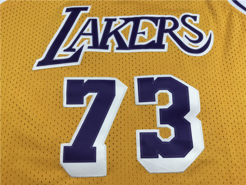 Popular Dennis Rodman #73 Los Angeles Lakers Basketball Jersey Stitching