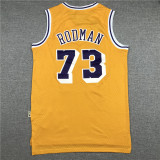 Popular Dennis Rodman #73 Los Angeles Lakers Basketball Jersey Stitching
