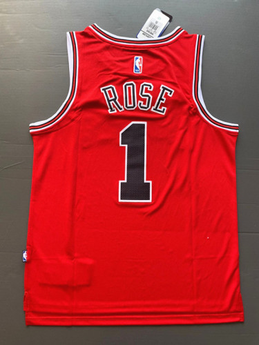 Classic Derrick Rose #1 Chicago Bulls Basketball Jersey Red