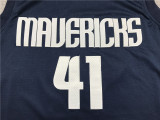 Hot Sale Dirk Nowitzki #41 Dallas Mavericks  Basketball Jersey Classic Dark Blue