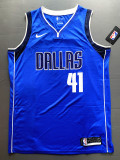 Hot Sale Dirk Nowitzki #41 Dallas Mavericks  Basketball Jersey Classic Blue