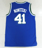 Hot Sale Dirk Nowitzki #41 Dallas Mavericks  Basketball Jersey Blue