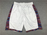 City Edition Brooklyn Nets Basketball Shorts Stitching White