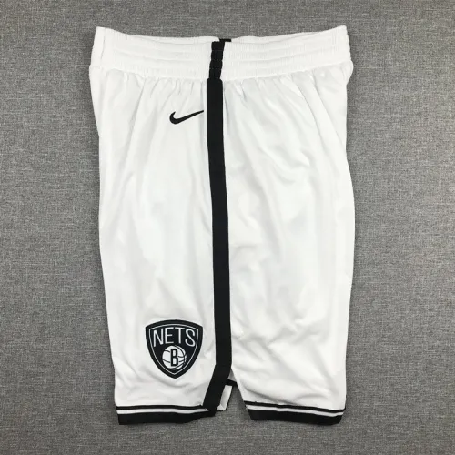 Classic Edition Brooklyn Nets Basketball Shorts Stitching White