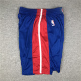 Hot Sale Classic Detroit Pistons Basketball Shorts Blue Adult