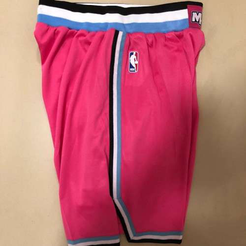 Hot Sale City Version Pink Miami Heat Basketball Shorts