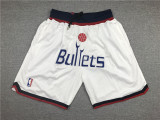 Hot Selling Washington Wizards Basketball Shorts Vintage White 